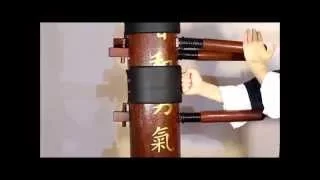 wooden dummy wing chun spring hand wood master