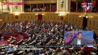 Suivez le discours historique du Roi Charles III au Sénat