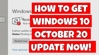 Install WIndows 10 October Update 20H2 Right Now