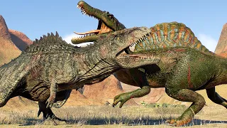 🔴ALL CARNIVORE & HERBIVORE DINOSAURS BATTLE ROYALE IN SOUTHWEST AMERICA - Jurassic World Evolution 2