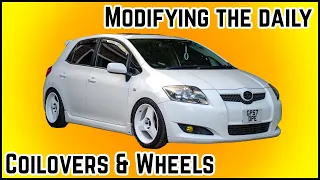 Modifying the Daily Auris - Coilovers and Wheels