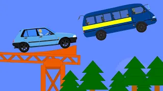 Car vs Bridge Fall