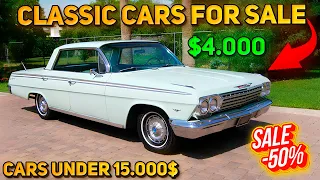 20 Flawless Classic Cars Under $15,000 Available on Craigslist Marketplace! Perfect Cars!