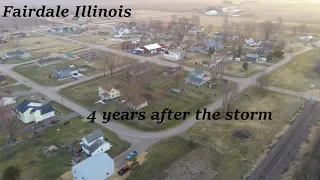 Fairdale Illinois 4 years after the storm-Zino drone aerial view