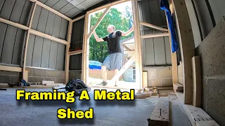 Framing An Arrow Metal Shed 10x12