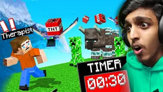 MINECRAFT But CHAOS Happens Every 30 SECONDS..!! GAME THERAPIST