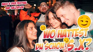 WO hattest du schon S.X? 😏😏 Straßenumfrage BASS & BIER FESTIVAL Bad Salzuflen