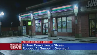 More armed robberies reported at convenience stores overnight