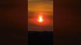 partial solar eclipse on June 10, 2021. Harrisburg Pennsylvania. United States of America. 🇺🇸