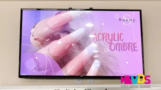 Sunny Nails Salon - DIGITAL SIGNAGE