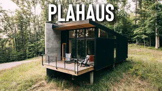 *Minimal* 800sqft Wall Cabin! | Plahaus Airbnb Full Tour!