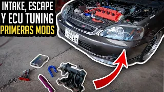 PRIMERAS MODIFICACIONES Que Debes Hacerle a TU AUTO - INTAKE, HEADER Y ECU #Honda #Civic