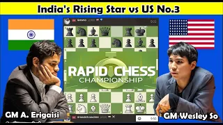 India's Rising Star Arjun Erigaisi Upsets U.S Reigning Champion Wesley So .