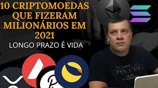 10 CRIPTOMOEDAS DE BLOCKCHAINS QUE VALORIZARAM MUITO EM 2021 - MOEDAS QUE FIZERAM MILIONÁRIOS