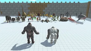 GORO WITH OLD GORO VS BOSS & MINIBOSS - Animal Revolt Battle Simulator