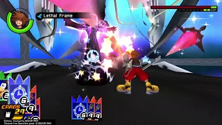 KINGDOM HEARTS Re:CoM - Marluxia vs Lethal Frame