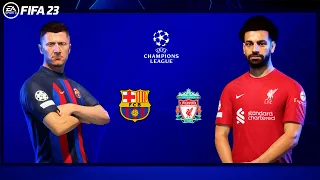 FIFA 23 | Barcelona Vs Liverpool Ft. Lewandowski, Azpilicueta, Kessie, | Gameplay