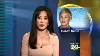 Sharon Tay 2011/09/26 10PM KCAL9 HD; Tight pink dress