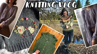 Knitting vlog. Работы с января по май.