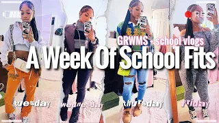 a week of my school outfits✰ (grwm, chit chats, spirit week, senioritis) | miasimone
