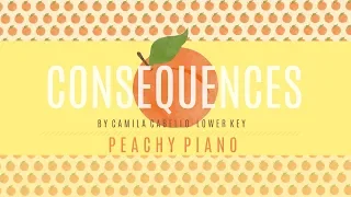 Consequences - Camila Cabello (Lower Key) | Piano Backing Track