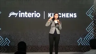 Anchor for Dealers meet Deipti Dewan Harwani hosting the Godrej Interio Conference in Udaipur