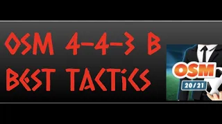 4-3-3 B OSM Best Tactics (simplified) #shorts