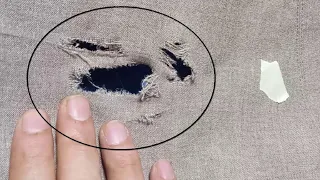 Amazing way to fix a hole in clothes step by step in an amazing way / amazing repairs to clothes