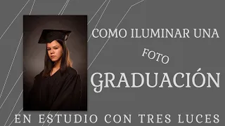 🎓 Cómo iluminar una fotografía para graduación en estudio con más de una luz