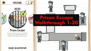 Brain Test 2 Prison Escape All Level 1-20 Walkthrough