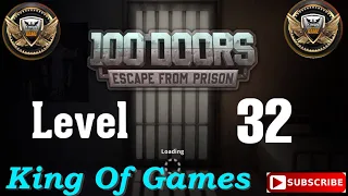 100 Doors Escape from Prison Level 32 | Walkthrough Let's play @King_of_Games110 #gaming