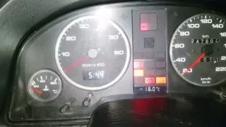 Cold start Audi 80 1.9 tdi minus 16 celsius ( minus 20 )
