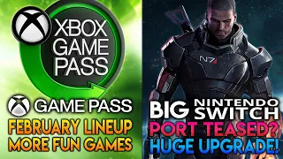 Xbox Game Pass February Lineup Revealed | Big Mass Effect Upgrade & Switch Port Teased? | News Dose