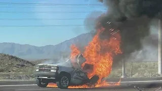 One dead in fiery crash on Loop 202 near 17th Avenue in Phoenix | FOX 10 News