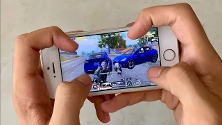 iPhone SE (2016) PUBG Mobile 4 Fingers Claw Gameplay