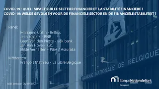 Webinar - COVID-19 : What are the consequences for the financial sector and financial stability?