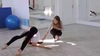 Связка в стиле contemporary dance видеоурок обучение