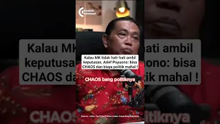 Arief Poyuono: pemilu ulang bisa chaos dan biaya politik mahal! #sengketapilpres #mk #prabowo