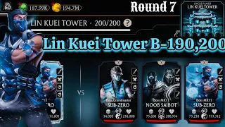 Lin Kuei Tower Final Round Match 200 & 190 Fight + Reward MK Mobile | MK11 Sub-Zero