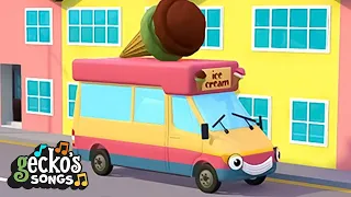 Here Comes The Ice Cream Truck｜Gecko's Garage｜Children's Music｜Trucks For Kids｜Gecko's Songs