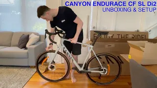 Canyon Endurace CF SL 8 Di2 Road Bike - Unboxing & Setup