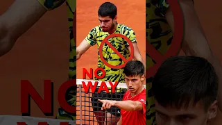 Kid DESTROYS World No1 Alcaraz ABUSING Dropshots ⛔ #shorts