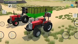 Ek tractor me do trolley kaise lagaen new update for tractor game #video #viral #tractor #short