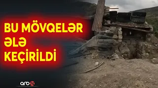 Ermənilərin tərk etdiyi postlar: Döyüş mövqelərindən ANBAAN GÖRÜNTÜLƏR