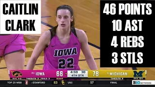 Caitlin Clark UNLOADS 46 Points & It's STILL Not Enough As #21 Iowa LOSES To #6 Michigan! #Hawkeyes