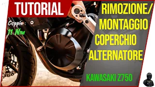 How to remove and replace Kawasaki Z750 alternator cover (2007-2012)