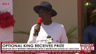 Mentor 2019 Winner Presented With 2 Bedroom House At Lake Side