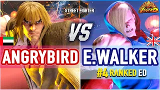 SF6 🔥 Angrybird (Ken) vs Ending Walker (#4 Ranked Ed) 🔥 SF6 High Level Gameplay