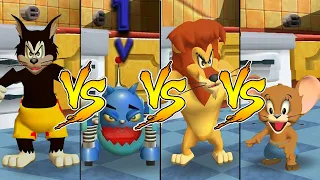 Tom and Jerry in War of the Whiskers Jerry Vs Lion Vs Butch Vs Robot Cat (Master Difficulty)