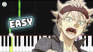 [full] Black Clover OP 3 - "Black Rover" - EASY Piano Tutorial & Sheet Music